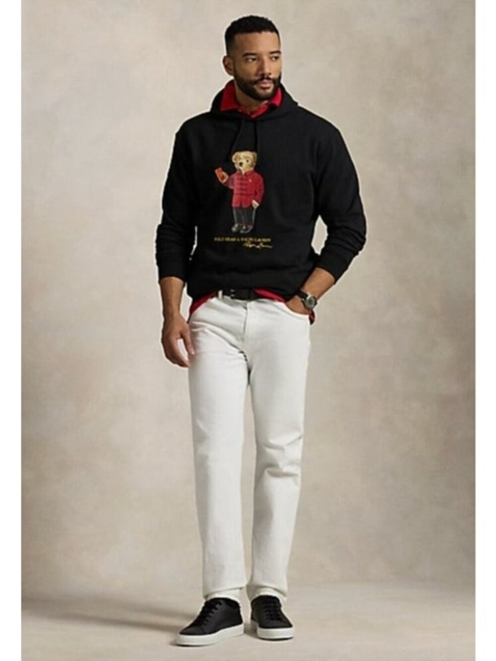 NEW POLO RALPH LAUREN Lunar New Year Polo Bear Hoodie Black 4XLT MSRP: $188 - Picture 3 of 10